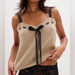 For Love And Lemons Solana Knit Tank Top